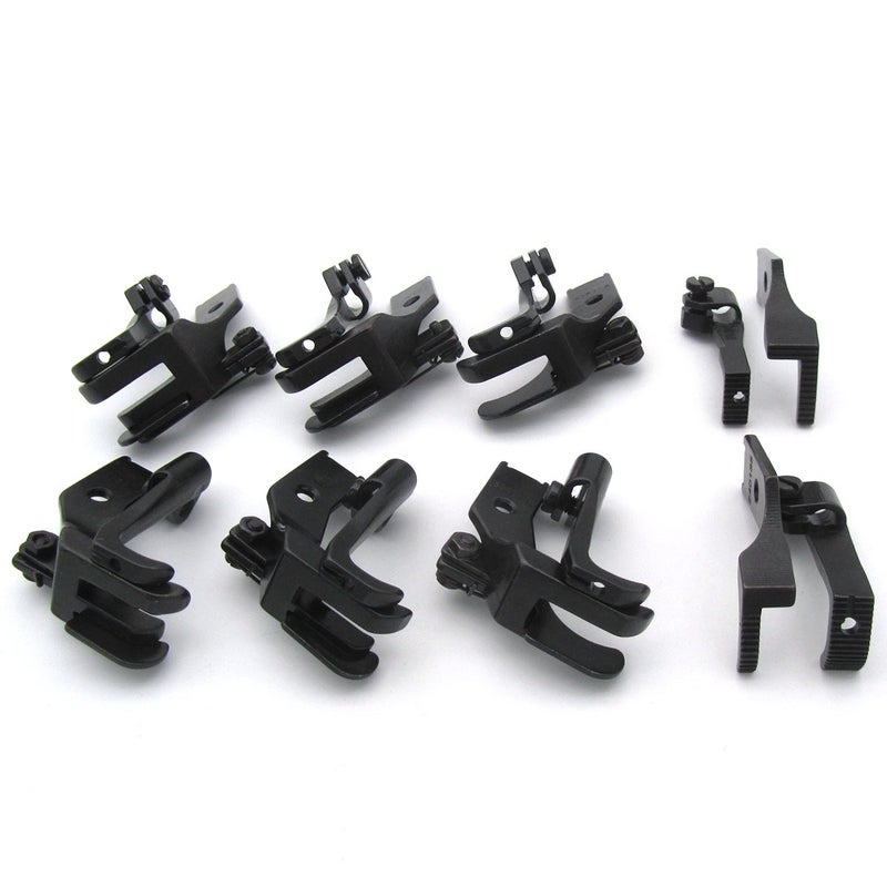 ckpsms علامة CKPSMS -#KP-WF8 8SET أقدام ضغط للمشي متوافقة مع/بديلة لعلامة JUKI DNU-1541 وعلامة CONSEW P1206RB وعلامة Singer 111G وعلامة Brother B837 للخياطة الصناعية (KP-WF8) - Image 4